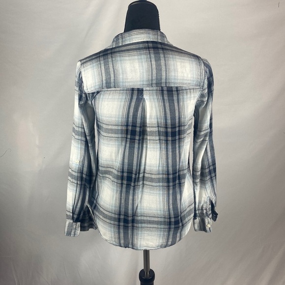 American Eagle Boyfriend Style Plaid Button Down Shirt - Picture 2 of 9